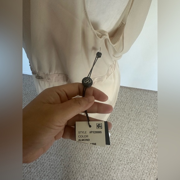 Adrianna Papell Elegant Cream One-Shoulder Dress size 18 new with tag - Picture 4 of 10